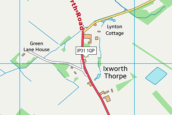 IP31 1QP map - OS VectorMap District (Ordnance Survey)