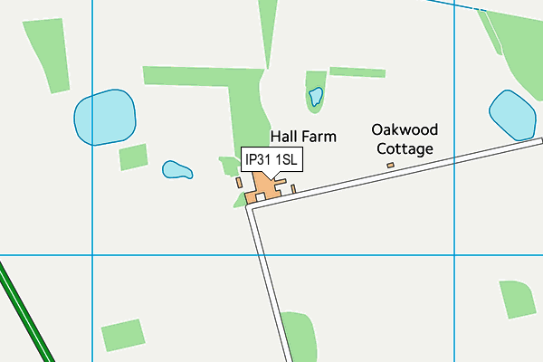 IP31 1SL map - OS VectorMap District (Ordnance Survey)