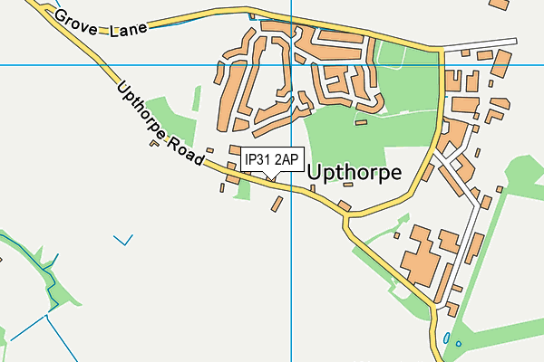 IP31 2AP map - OS VectorMap District (Ordnance Survey)