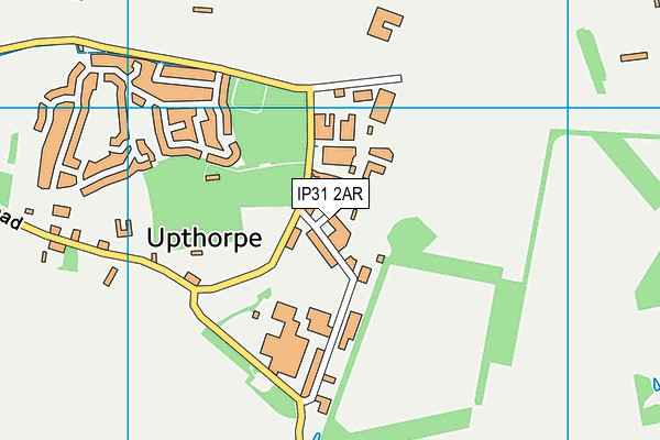 IP31 2AR map - OS VectorMap District (Ordnance Survey)