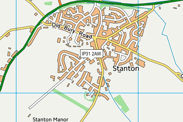 Stanton Community Primary School & Nursery map (IP31 2AW) - OS VectorMap District (Ordnance Survey)