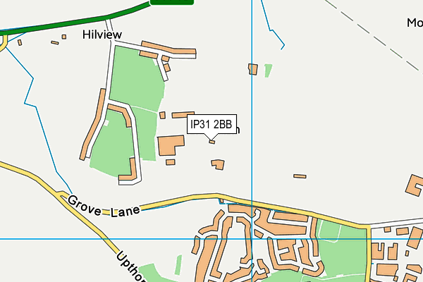 IP31 2BB map - OS VectorMap District (Ordnance Survey)