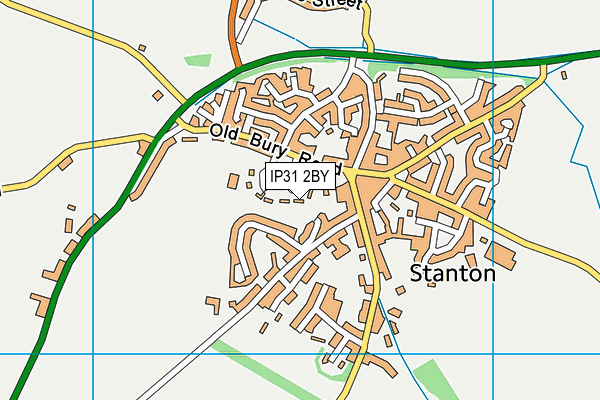 IP31 2BY map - OS VectorMap District (Ordnance Survey)