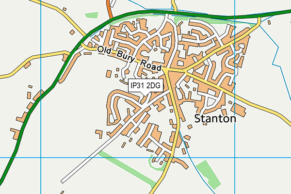 IP31 2DG map - OS VectorMap District (Ordnance Survey)