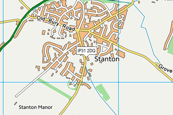 IP31 2DQ map - OS VectorMap District (Ordnance Survey)