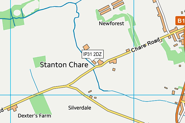 IP31 2DZ map - OS VectorMap District (Ordnance Survey)