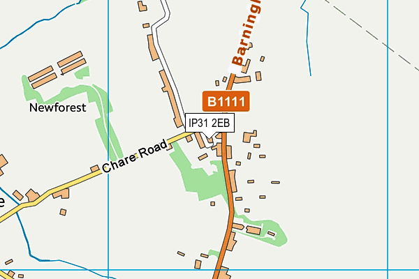 IP31 2EB map - OS VectorMap District (Ordnance Survey)