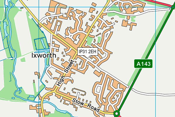 IP31 2EH map - OS VectorMap District (Ordnance Survey)