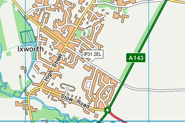 Ixworth Church of England Primary School map (IP31 2EL) - OS VectorMap District (Ordnance Survey)