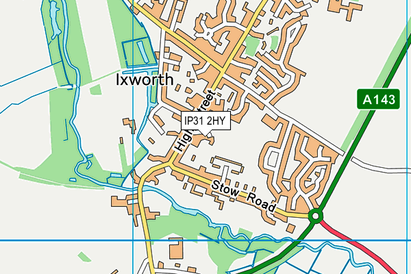 IP31 2HY map - OS VectorMap District (Ordnance Survey)