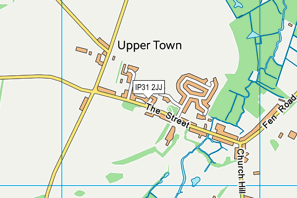 IP31 2JJ map - OS VectorMap District (Ordnance Survey)