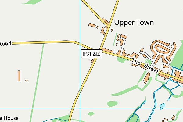 IP31 2JZ map - OS VectorMap District (Ordnance Survey)