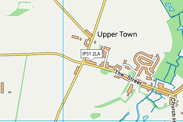 IP31 2LA map - OS VectorMap District (Ordnance Survey)