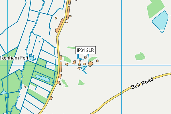 IP31 2LR map - OS VectorMap District (Ordnance Survey)