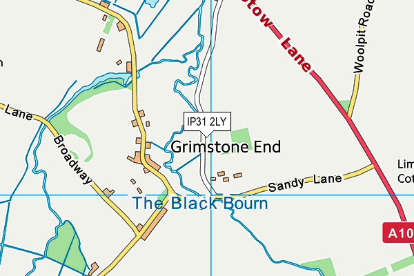 IP31 2LY map - OS VectorMap District (Ordnance Survey)