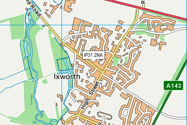 IP31 2NA map - OS VectorMap District (Ordnance Survey)