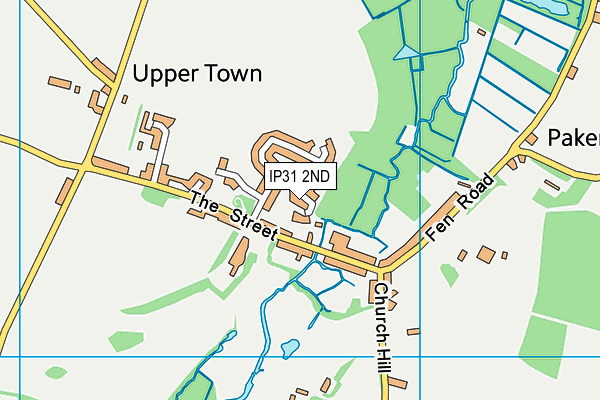 IP31 2ND map - OS VectorMap District (Ordnance Survey)