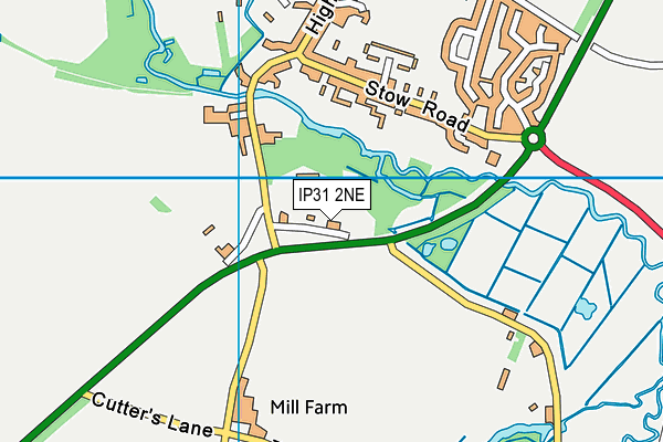 IP31 2NE map - OS VectorMap District (Ordnance Survey)