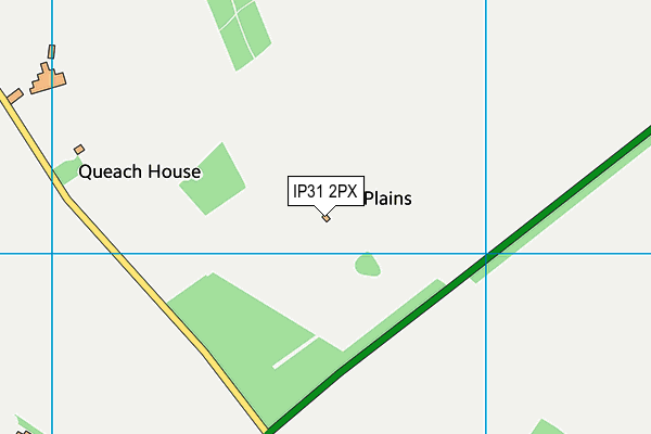 IP31 2PX map - OS VectorMap District (Ordnance Survey)