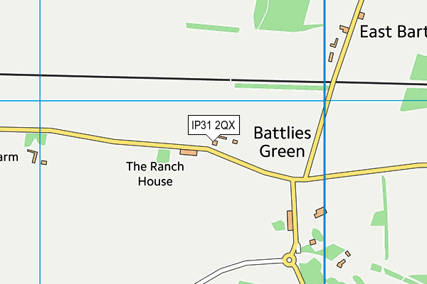 IP31 2QX map - OS VectorMap District (Ordnance Survey)