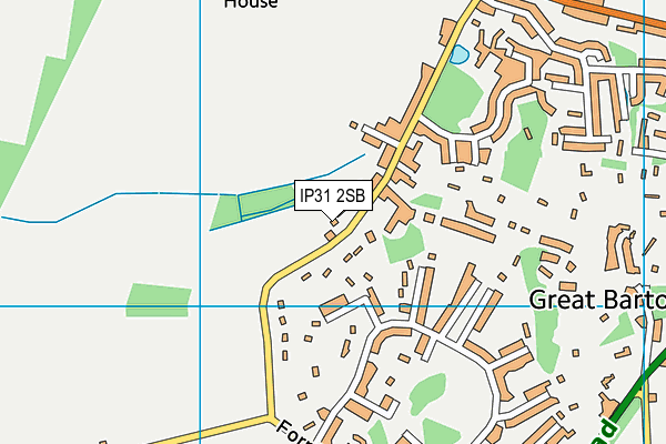 IP31 2SB map - OS VectorMap District (Ordnance Survey)
