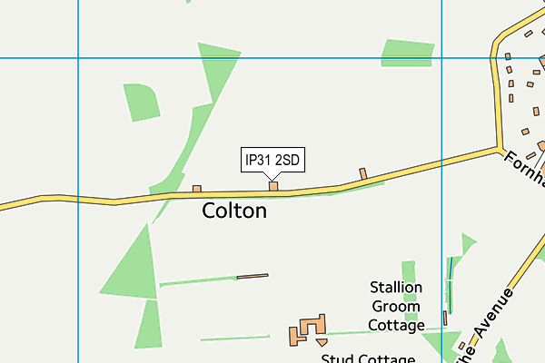 IP31 2SD map - OS VectorMap District (Ordnance Survey)