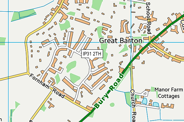 IP31 2TH map - OS VectorMap District (Ordnance Survey)