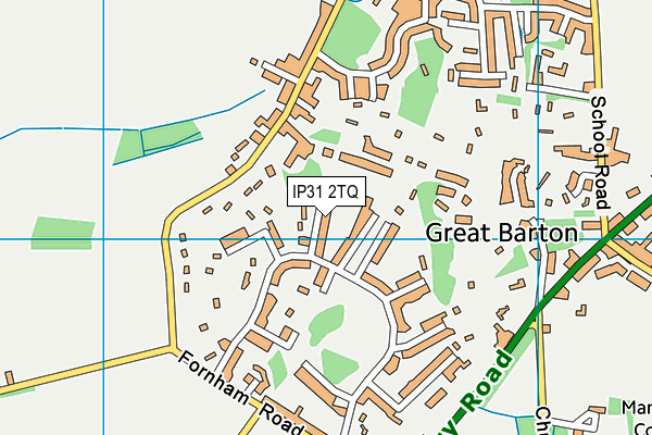 IP31 2TQ map - OS VectorMap District (Ordnance Survey)