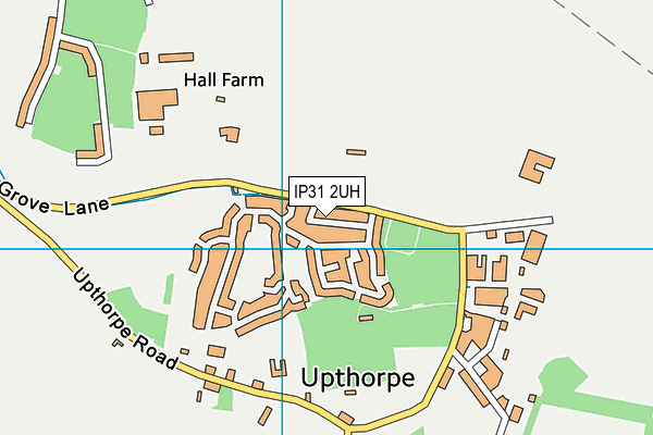 IP31 2UH map - OS VectorMap District (Ordnance Survey)