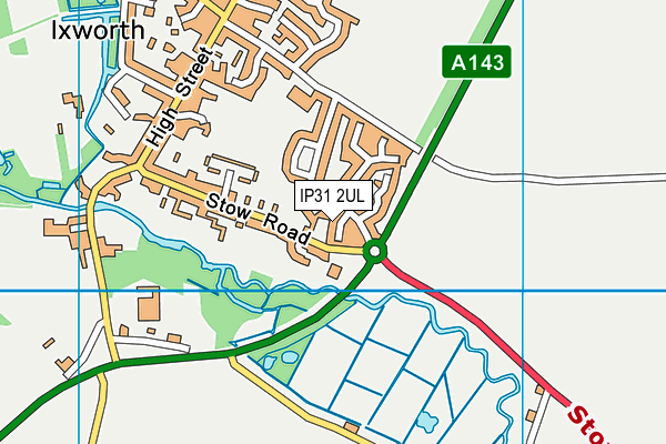 IP31 2UL map - OS VectorMap District (Ordnance Survey)