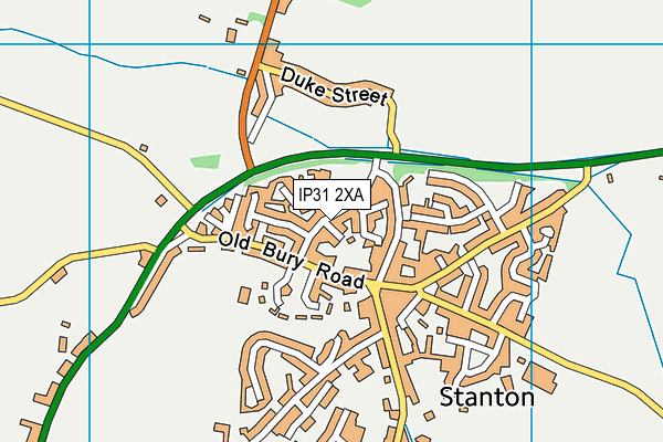 IP31 2XA map - OS VectorMap District (Ordnance Survey)