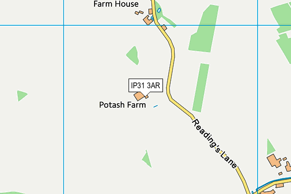 IP31 3AR map - OS VectorMap District (Ordnance Survey)