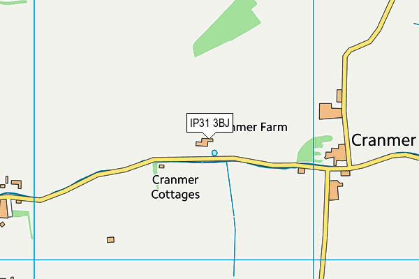 IP31 3BJ map - OS VectorMap District (Ordnance Survey)