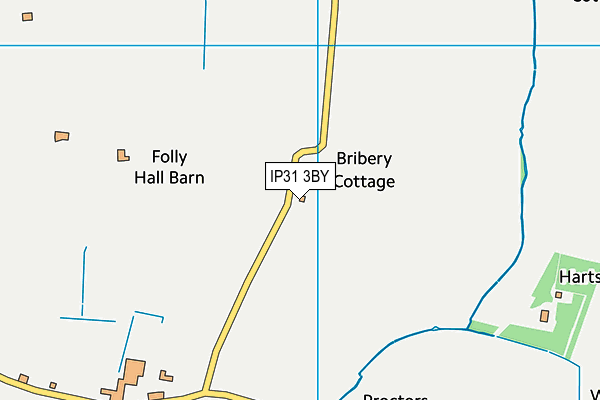 IP31 3BY map - OS VectorMap District (Ordnance Survey)