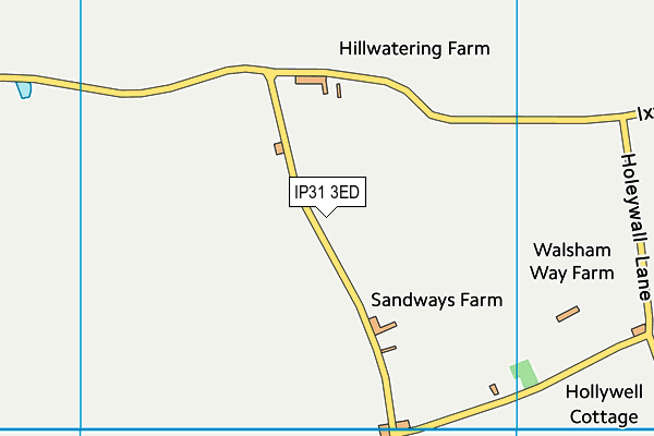 IP31 3ED map - OS VectorMap District (Ordnance Survey)