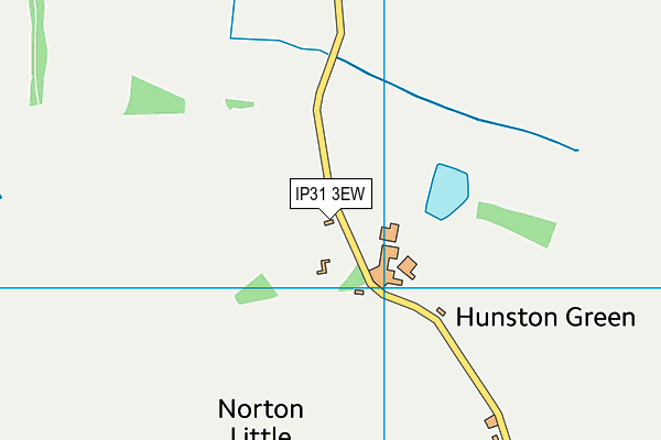 IP31 3EW map - OS VectorMap District (Ordnance Survey)