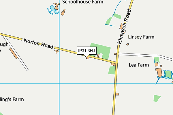 IP31 3HJ map - OS VectorMap District (Ordnance Survey)