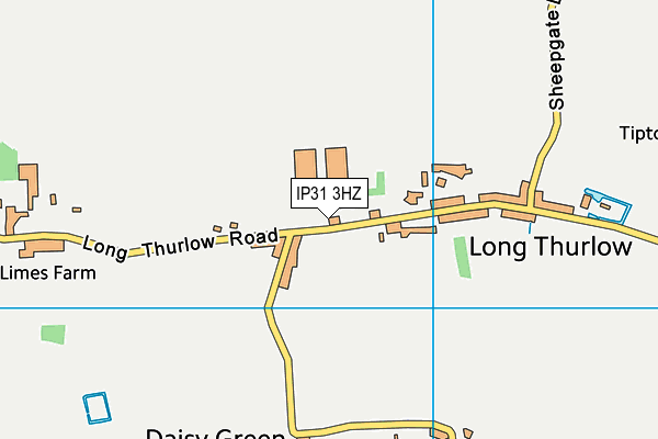 IP31 3HZ map - OS VectorMap District (Ordnance Survey)