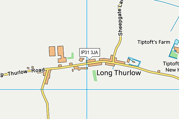 IP31 3JA map - OS VectorMap District (Ordnance Survey)