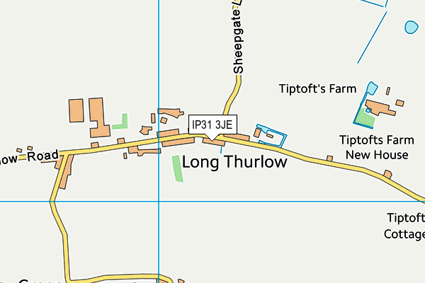 IP31 3JE map - OS VectorMap District (Ordnance Survey)