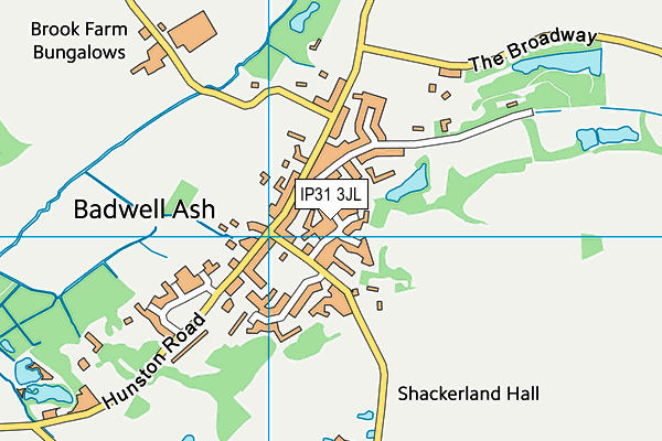 IP31 3JL map - OS VectorMap District (Ordnance Survey)