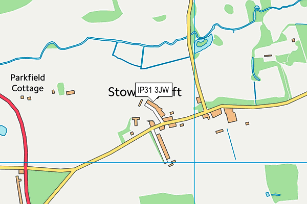 IP31 3JW map - OS VectorMap District (Ordnance Survey)