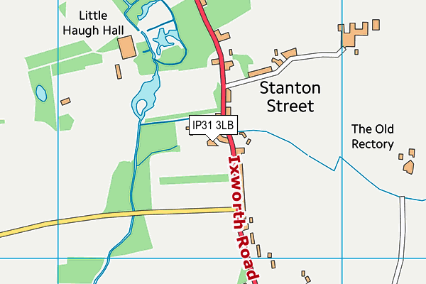 IP31 3LB map - OS VectorMap District (Ordnance Survey)