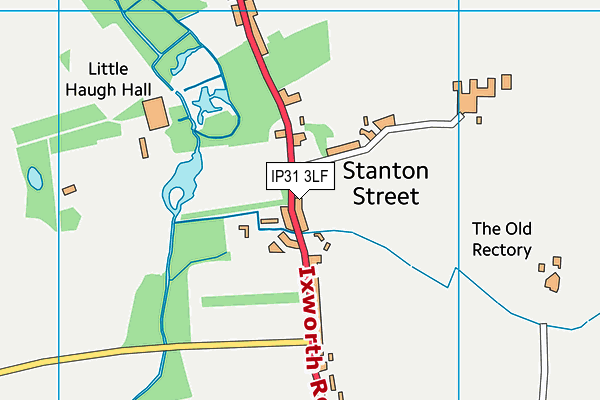 IP31 3LF map - OS VectorMap District (Ordnance Survey)