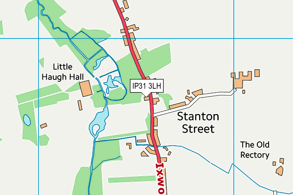 IP31 3LH map - OS VectorMap District (Ordnance Survey)