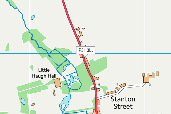 IP31 3LJ map - OS VectorMap District (Ordnance Survey)