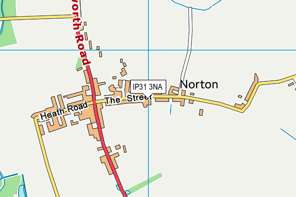 IP31 3NA map - OS VectorMap District (Ordnance Survey)