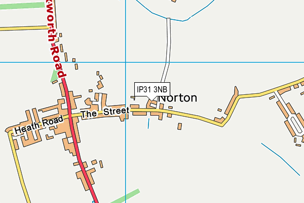 IP31 3NB map - OS VectorMap District (Ordnance Survey)