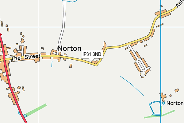 IP31 3ND map - OS VectorMap District (Ordnance Survey)