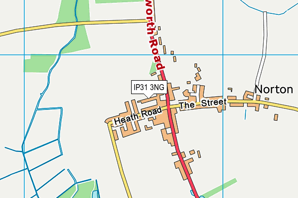 IP31 3NG map - OS VectorMap District (Ordnance Survey)